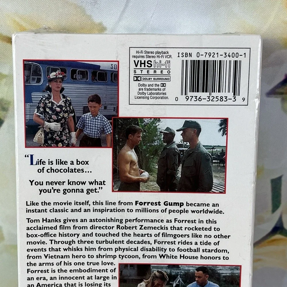 Forrest Gump VHS 1994 NEW Sealed White Paramount Watermark